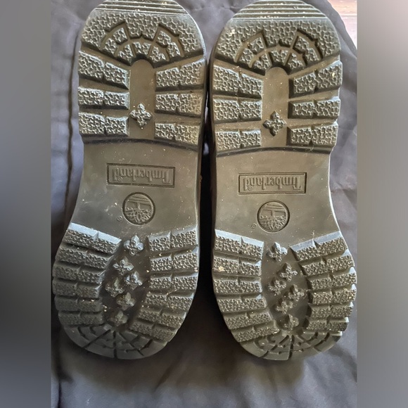 USED Timberland boots "beef and broccoli" size 1.5y - Picture 4 of 6